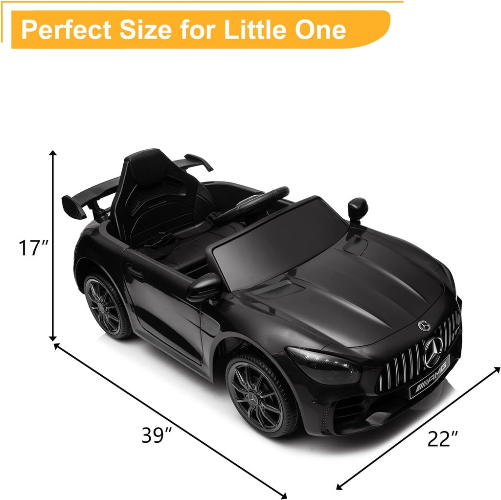 Licensed Mercedes-Benz AMG GTR 12V Kids Ride-On Car with Parent Remote Control