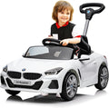 Officially Licensed BMW Z4 Toddler Push Ride-On Car with Adjustable Push Handle, Music Horn & Silent Wheels