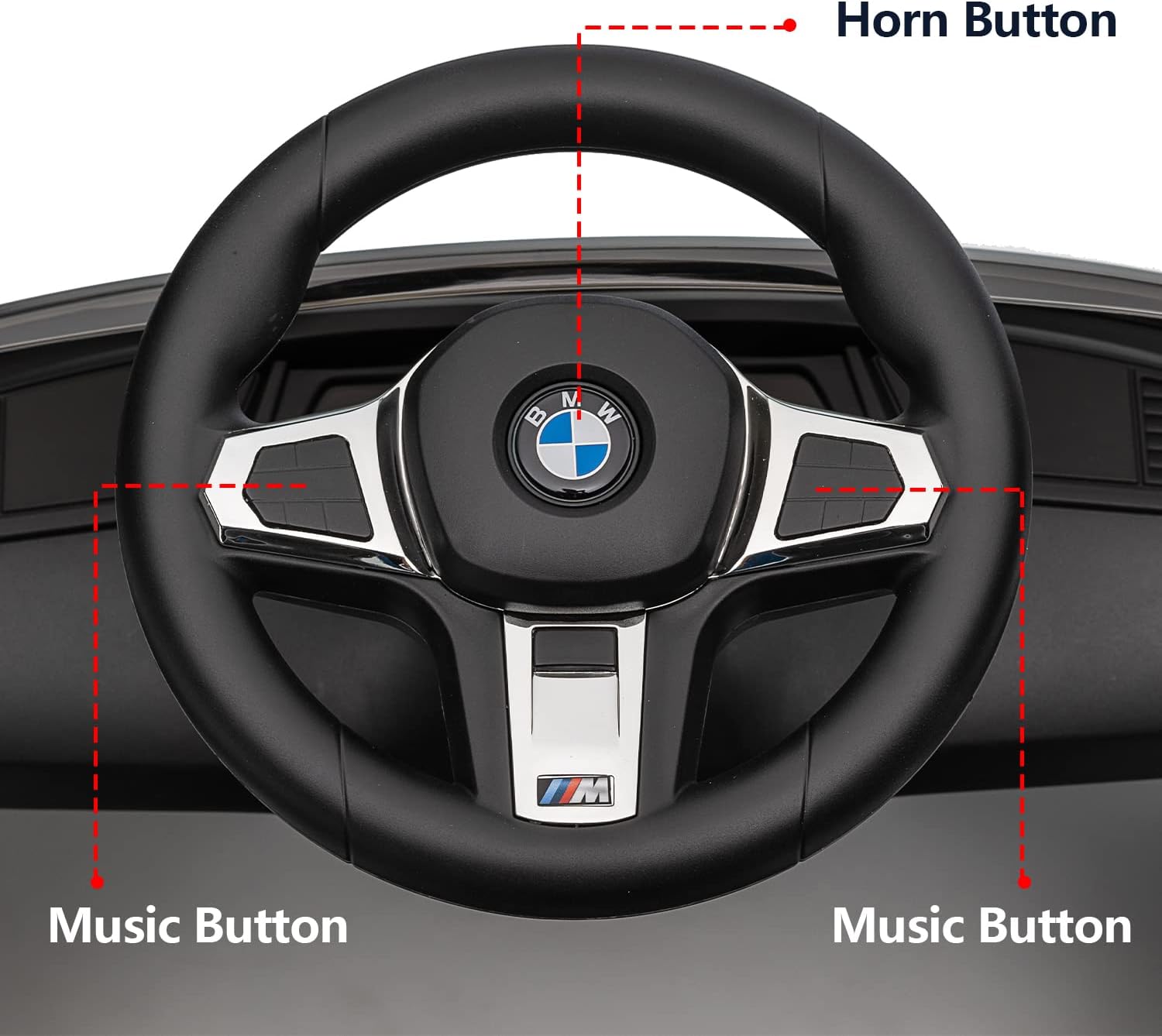 Officially Licensed BMW Z4 Toddler Push Ride-On Car with Adjustable Push Handle, Music Horn & Silent Wheels