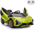 12V Licensed Lamborghini SIAN Kids Electric Ride-On Car with Parent Remote, LED Lights & Safety Belt